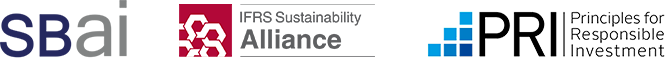 Graphic illustrating Taconic Capital's association with SBai, IFRS Sustainability Alliance, and PRI - Principles for Responsible Investment